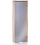 Drzwi szklane do fińskiej sauny suchej szare przezroczyste